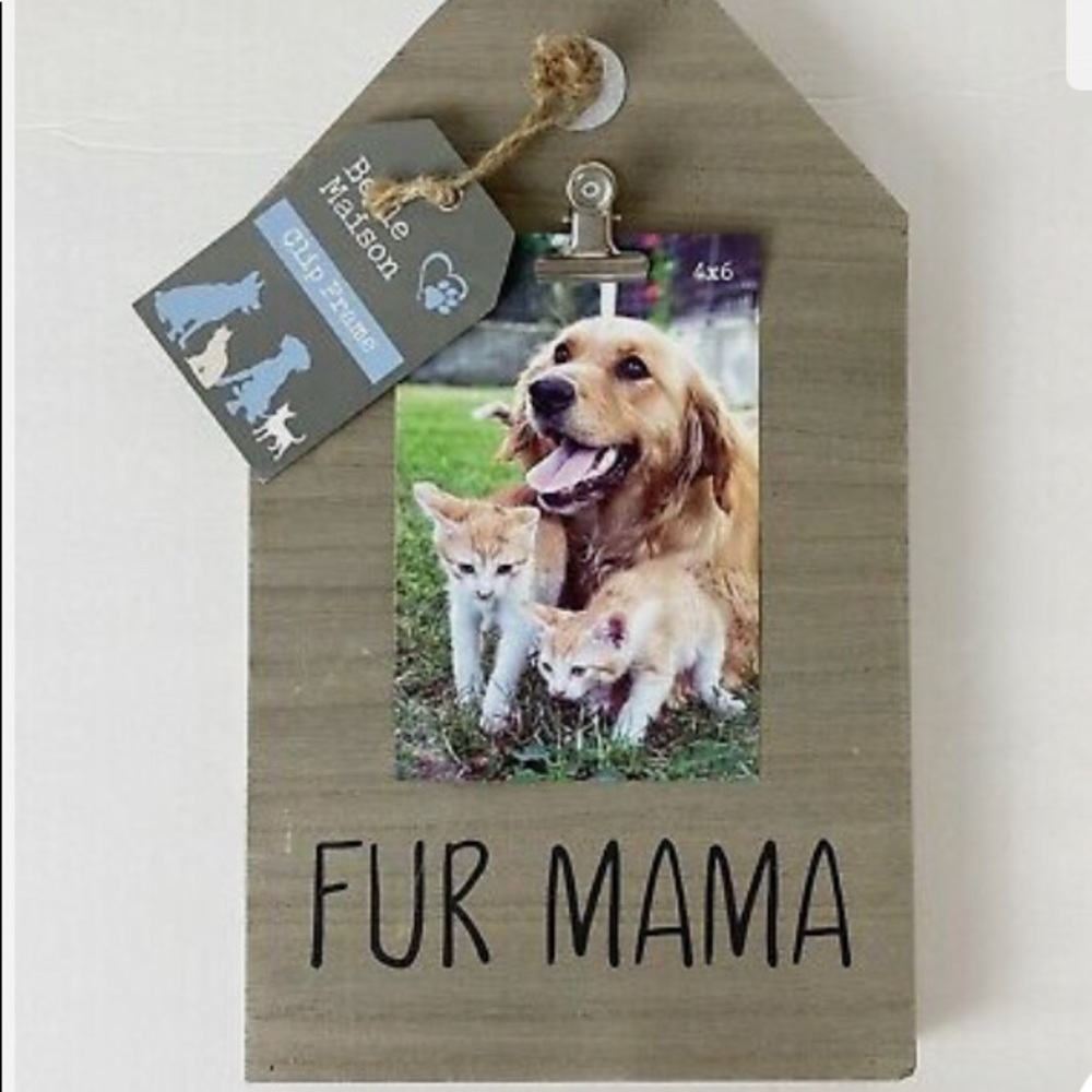 Wood With Clip Picture Frame Fur Mama
